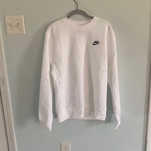White Nike sweatshirt